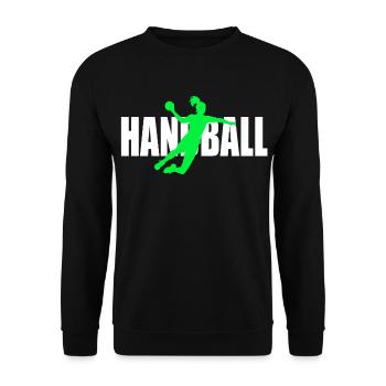 Handball - Unisex Sweatshirt - black - Front - Alina (178cm) & Michal (187cm)