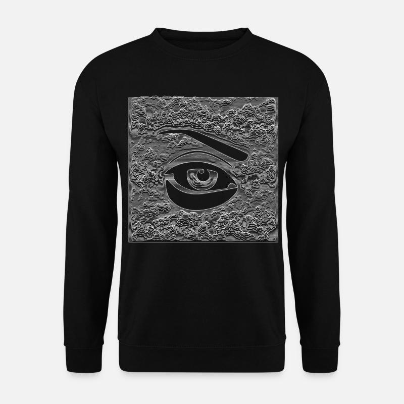 L’Œil - Blanc - Sweat-shirt Unisexe - noir
