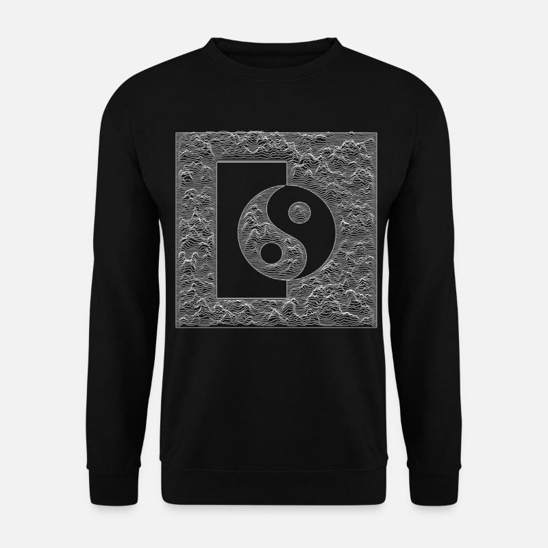 Yin Yang - Blanc - Sweat-shirt Unisexe - noir
