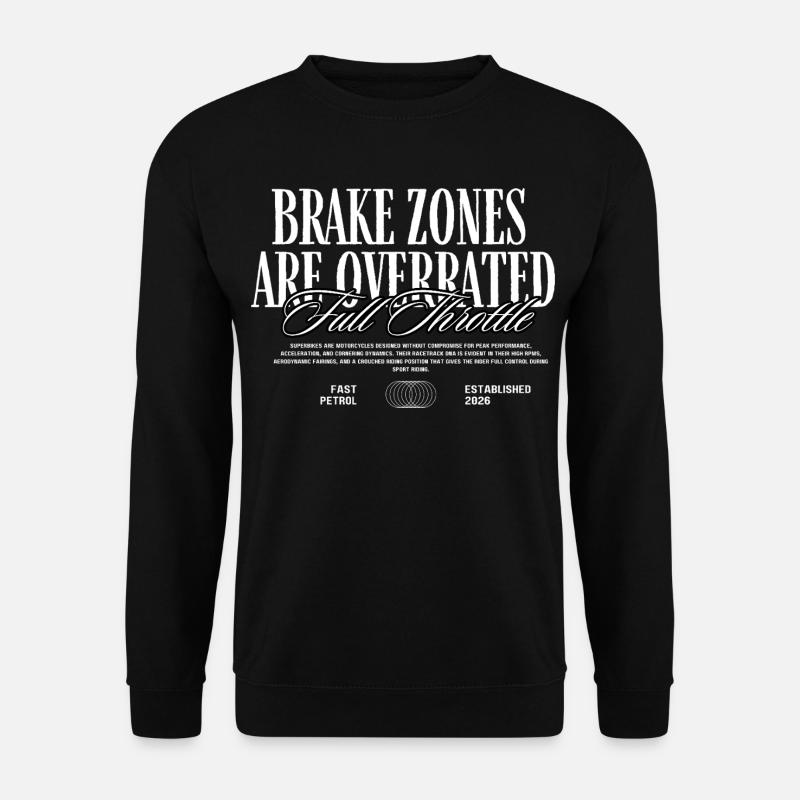 Rennstrecken Tshirt - Unisex Pullover - Schwarz