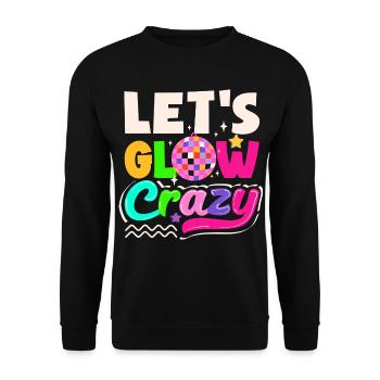 Retro Back to the 80s Vintage Design - Unisex Sweatshirt - black - Front - Alina (178cm) & Michal (187cm)