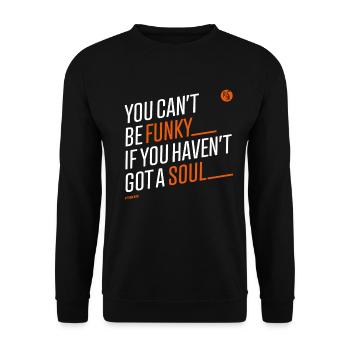 You_cant_be_funky - Unisex Pullover - Schwarz - Vorne - Alina (178cm) & Michal (187cm)