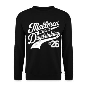 Malle 2026 Mallorca Daydrinking 2026 - Unisex Sweatshirt - black - Front - Alina (178cm) & Michal (187cm)