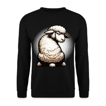 Schaf Schafe Schäfer Schafhalter Schafbock - Unisex Pullover - Schwarz - Vorne - Alina (178cm) & Michal (187cm)