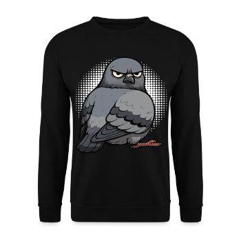 Pigeon pigeons pigeon fancier pigeon fancier - Unisex Sweatshirt - black - Front - Alina (178cm) & Michal (187cm)