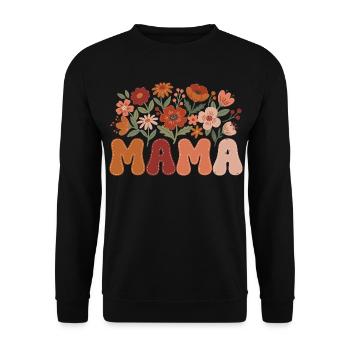Mama - Sweat-shirt Unisexe - noir - Devant - Alina (178cm) & Michal (187cm)