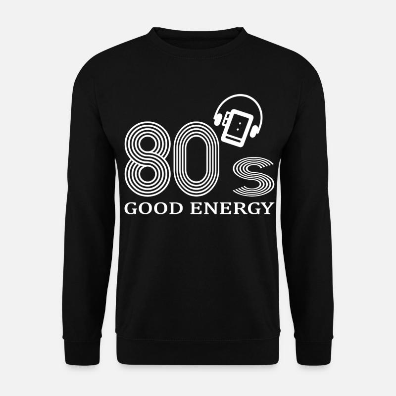 80er Jahre - Unisex Pullover - Schwarz