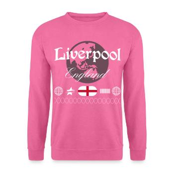 Liverpool England Streetwear Reise Souvenir - Unisex Pullover - Pink - Vorne