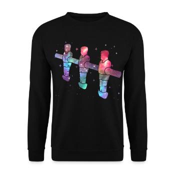 Baby-foot Baby-foot Espace Baby-foot Espace Baby-foot - Sweat-shirt Unisexe - noir - Devant - Alina (178cm) & Michal (187cm)