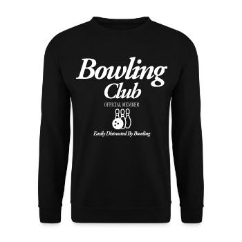 Bowling Club - Sweat-shirt Unisexe - noir - Devant - Alina (178cm) & Michal (187cm)