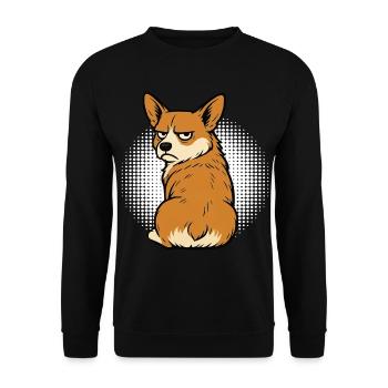Corgi Corgis Welsh Corgi Corgi Owners Corgis - Unisex Sweatshirt - black - Front - Alina (178cm) & Michal (187cm)