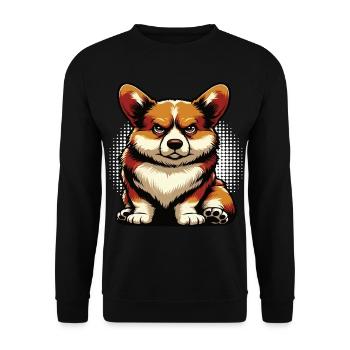 Corgi Corgis Welsh Corgi Corgi Owners Corgis - Unisex Sweatshirt - black - Front - Alina (178cm) & Michal (187cm)