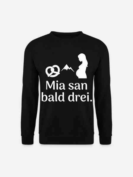 Bayrisch Babybauch - Unisex Pullover - Schwarz