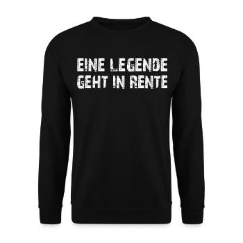 Endlich Rentner - Unisex Pullover - Schwarz - Vorne - Alina (178cm) & Michal (187cm)