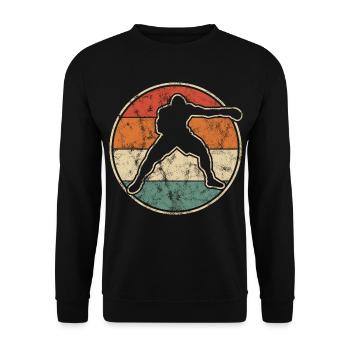 Boxing graphic vintage style for boxers and trainers - Unisex Sweatshirt - black - Front - Alina (178cm) & Michal (187cm)