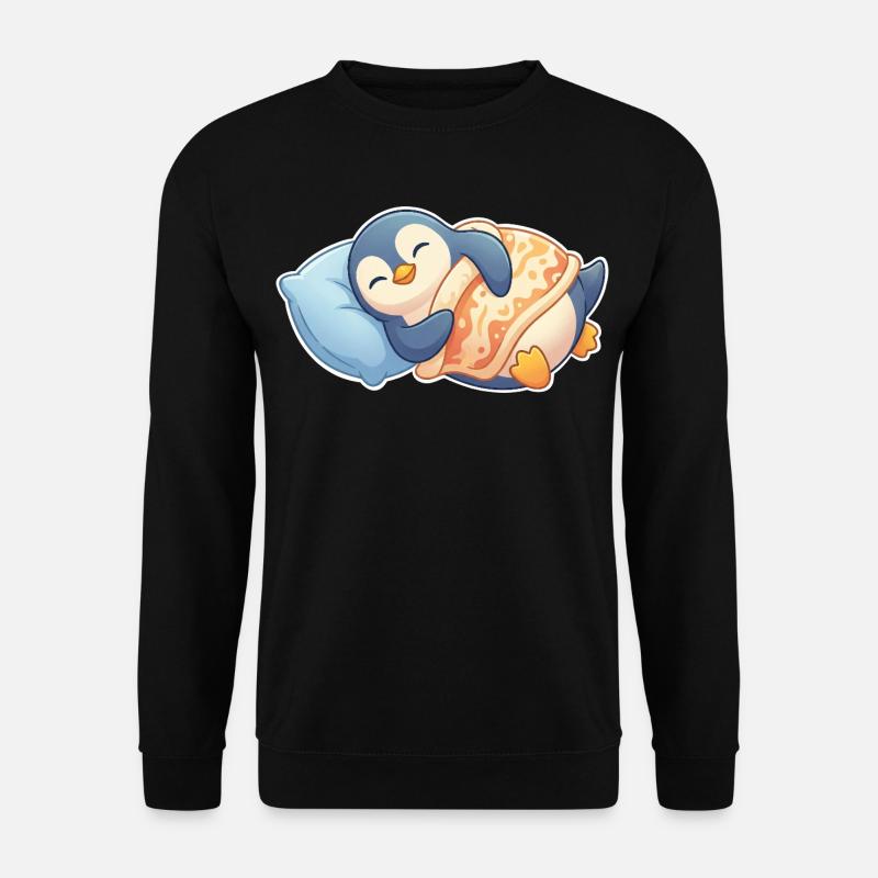 Penguin Sleeping - Unisex Sweatshirt - black