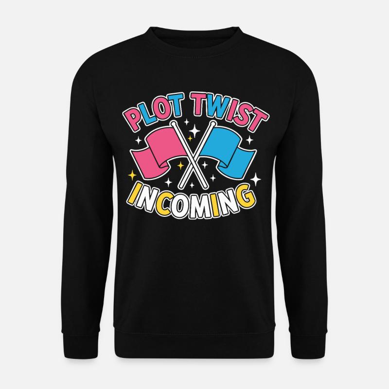 Geschlechter-Enthüllung Plot-Twist – Team Pink Team - Unisex Pullover - Schwarz