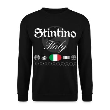 Stintino Italien Streetwear Reise Souvenir - Unisex Pullover - Schwarz - Vorne - Alina (178cm) & Michal (187cm)