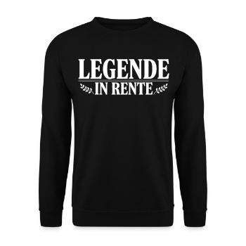 Legend retired - Unisex Sweatshirt - black - Front - Alina (178cm) & Michal (187cm)