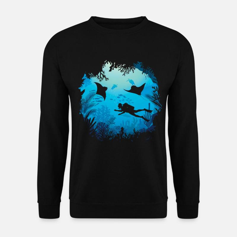 Ozeantauchen - Unisex Pullover - Schwarz