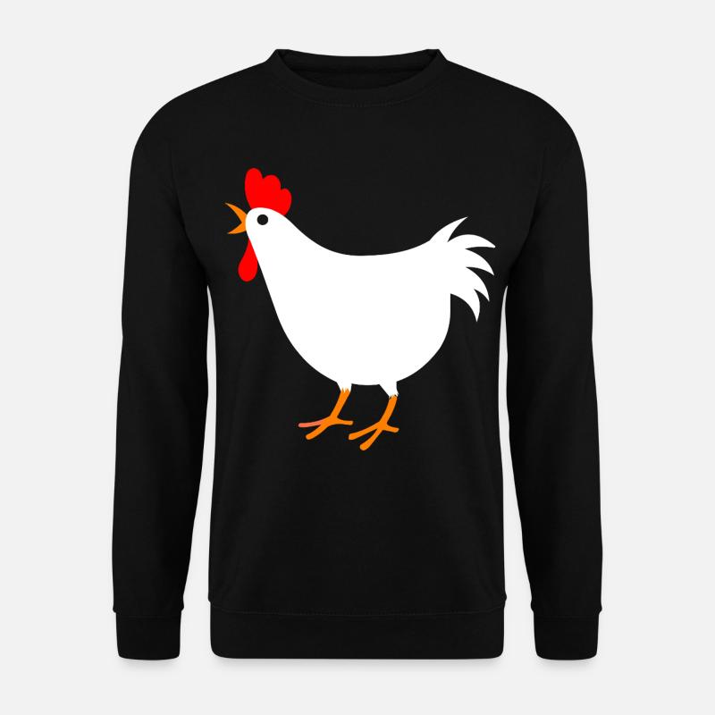 Nur ein Hühnerliebhaber und ein Witz-Farm-Tier - Unisex Pullover - Schwarz
