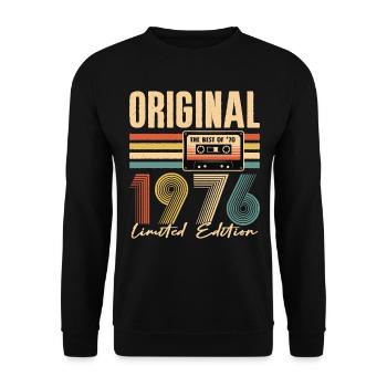 50e anniversaire, 50 ans - Sweat-shirt Unisexe - noir - Devant - Alina (178cm) & Michal (187cm)