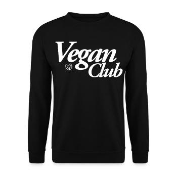 Vegan Club - Unisex Sweatshirt - black - Front - Alina (178cm) & Michal (187cm)
