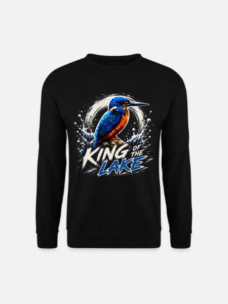 Roi du lac Kingfisher Design - Sweat-shirt Unisexe - noir
