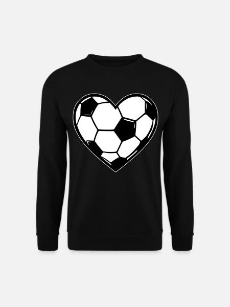 Heartball Football Love - Unisex Sweatshirt - black