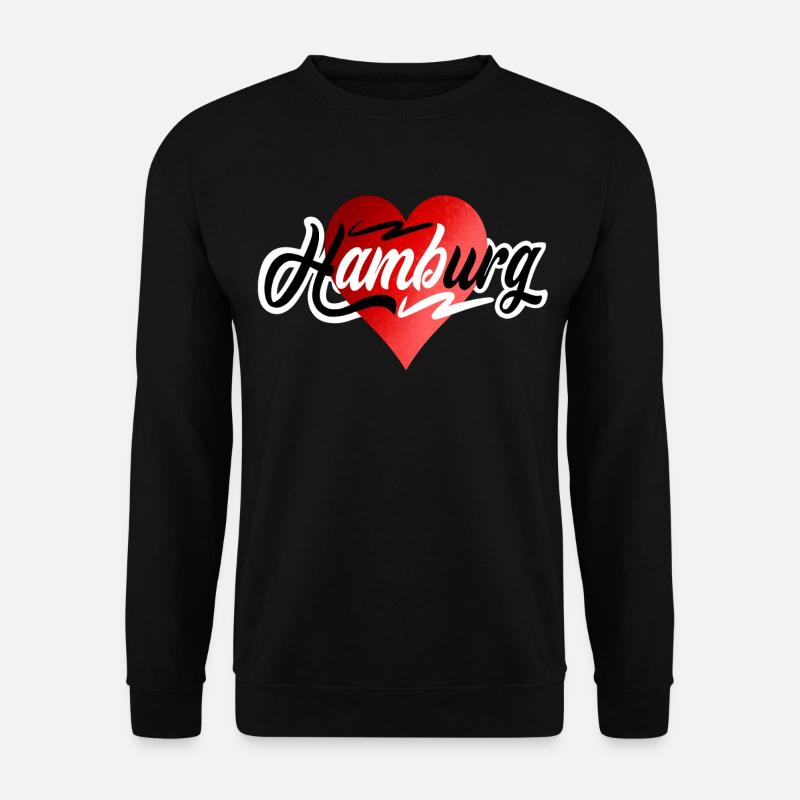 Hamburg - Unisex Pullover - Schwarz