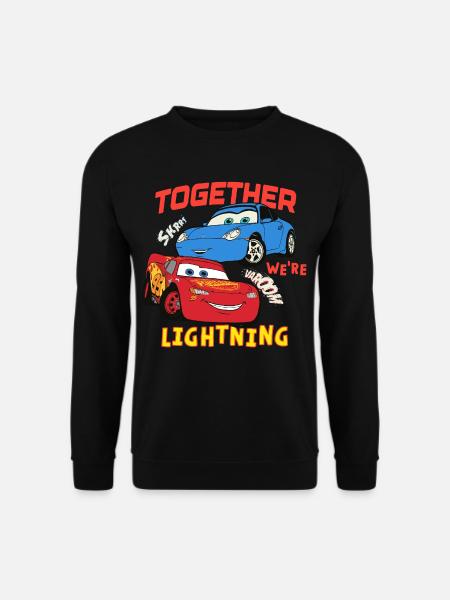 Cars Toghether We're Lightning - Unisex Pullover - Schwarz