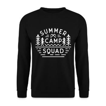 Sommercamp-Gruppen-Gruppenanordnung - Unisex Pullover - Schwarz - Vorne - Alina (178cm) & Michal (187cm)