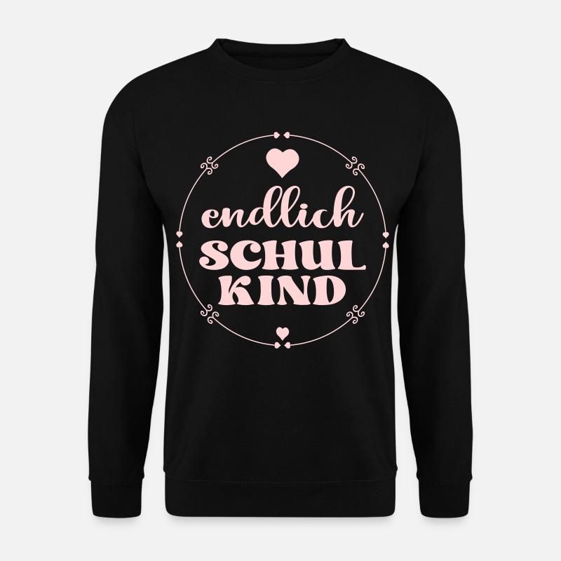 Endlich Schulkind Schulanfang - Unisex Pullover - Schwarz