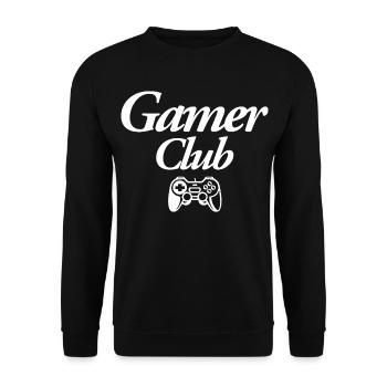 Gamer Club - Unisex Pullover - Schwarz - Vorne - Alina (178cm) & Michal (187cm)