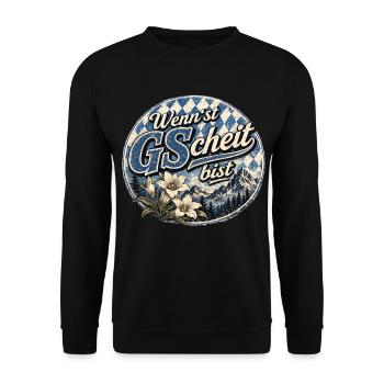 Adventure Motorrad lustiger Spruch für Biker - Unisex Pullover - Schwarz - Vorne - Alina (178cm) & Michal (187cm)