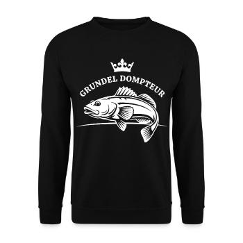 Grundel Dompteur - Unisex Pullover - Schwarz - Vorne - Alina (178cm) & Michal (187cm)