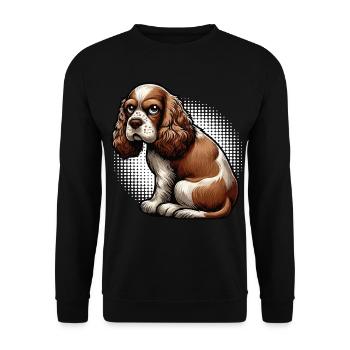 Cocker Spaniel Cocker Chien Cocker Propriétaire de cocker Spaniel - Sweat-shirt Unisexe - noir - Devant - Alina (178cm) & Michal (187cm)