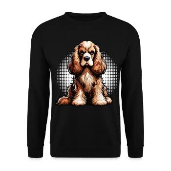 Cocker Spaniel Cocker Chien Cocker Propriétaire de cocker Spaniel - Sweat-shirt Unisexe - noir - Devant - Alina (178cm) & Michal (187cm)