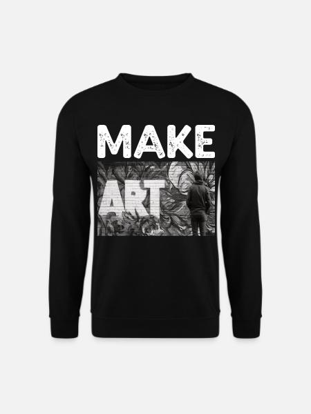 Make Art - Unisex Sweatshirt - black