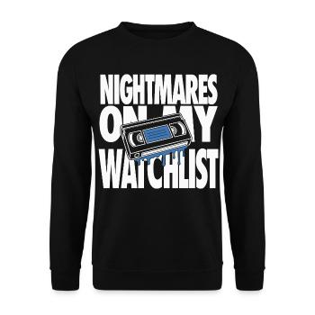 Cauchemars sur ma liste de visionnement Horreur - Sweat-shirt Unisexe - noir - Devant - Alina (178cm) & Michal (187cm)