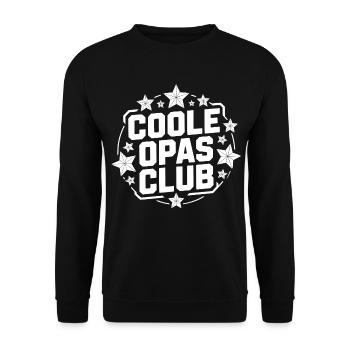 Stars rétro du Cool Grandpa Club - Sweat-shirt Unisexe - noir - Devant - Alina (178cm) & Michal (187cm)