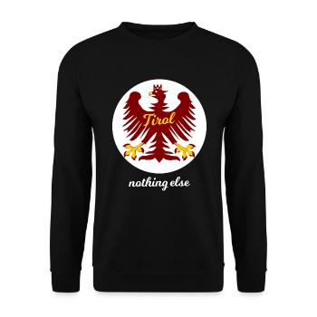 Emblème de l’aigle du Tyrol Rien d’autre - Sweat-shirt Unisexe - noir - Devant - Alina (178cm) & Michal (187cm)