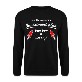 Plan d’investissement Rockets Imprimer - Sweat-shirt Unisexe - noir - Devant - Alina (178cm) & Michal (187cm)