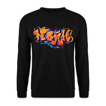 Noah - Unisex Sweatshirt - black - Front - Alina (178cm) & Michal (187cm)