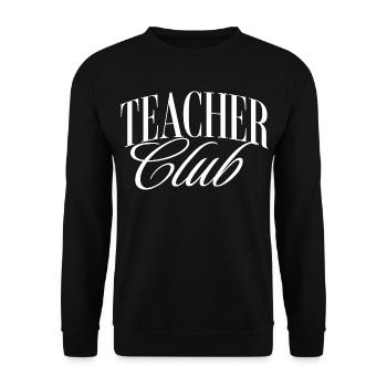 Teacher Club - Unisex Pullover - Schwarz - Vorne - Alina (178cm) & Michal (187cm)