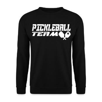 Pickleball - Unisex Pullover - Schwarz - Vorne - Alina (178cm) & Michal (187cm)