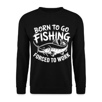 Petri Heil Humour - Sweat-shirt Unisexe - noir - Devant - Alina (178cm) & Michal (187cm)