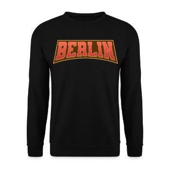 Berlin - Unisex Sweatshirt - black - Front - Alina (178cm) & Michal (187cm)