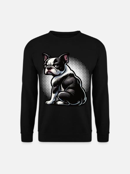 Boston Terrier Boston Terrier Owner Bostie - Unisex Sweatshirt - black