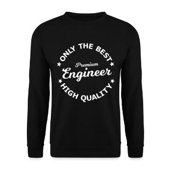 Only the Best Engineer Premium - Sweat-shirt Unisexe - noir - Devant - Alina (178cm) & Michal (187cm)